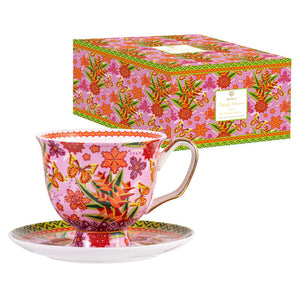 Ashdene - Butterfly Heliconia - XL Cup & Saucer