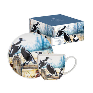 Ashdene - A Country Life - Country Lifestyle Magpie Cup & Saucer