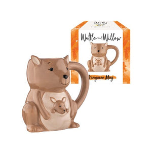 Wattle & Willow - Aussie Mates - Kangaroo Mug 400ml