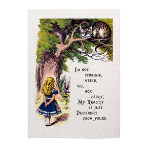 Tea towel - Alice in Wonderland - Reality
