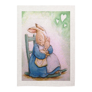 Tea towel - Beatrix Potter - Peter Rabbit & Mummy