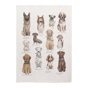 Tea towel - Dogs - Breeds of Dogs