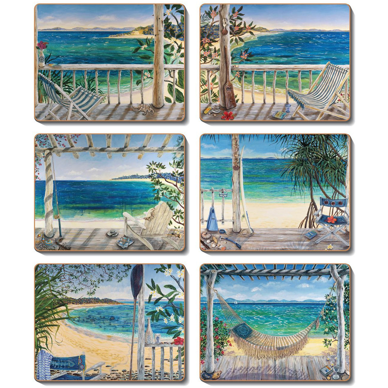 Coasters - Beach Balconies