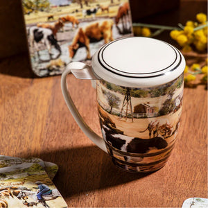 Ashdene - Grazing Paddocks 3 Piece Infuser Mug