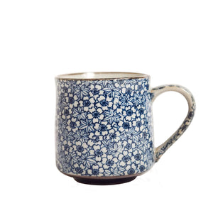 Japanese - Blue Maple Blossom Tea Mug