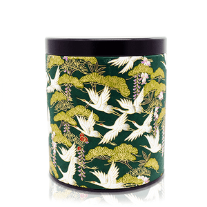 Japanese Tea Canister - Flying Crane Green - 300g