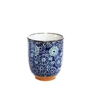 Japanese Cup - Blue Daisies