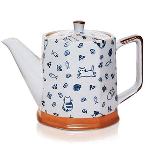 Japanese Teapot - Cute Kittens