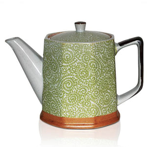 Japanese Teapot - Spiral Green 500ml