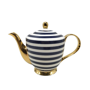 Navy Stripe Teapot - 900ml