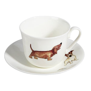 Roy Kirkham - Breakfast Cup & Saucer - Dogs