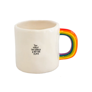 Natural Life - Rainbow Mug - You Make The World A Better Place