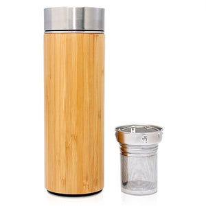 Bamboo Tea Infuser Bottle - 420ml