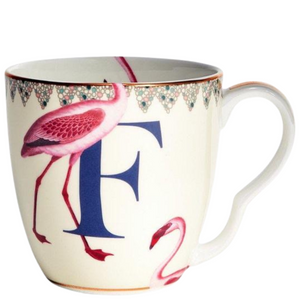 Yvonne Ellen - Alphabet Mug - F for Flamingo