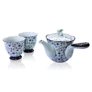 Japanese - Sabi-karakusa Blue Tea Set