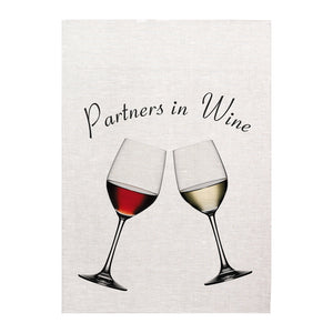 Tea towel - Partners in wine