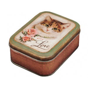 Nostalgia 'With Love' Vintage Cat Small Tin