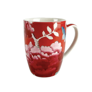 Anna Chandler - Watermelon Red Bird Mug Set
