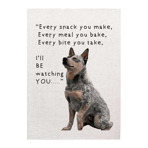Tea towel - Dogs - I'll be watching you