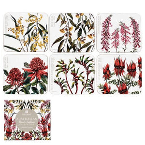 Ashdene - Aus Floral Emblems - Coasters Assorted 6pk