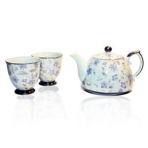 Otozure Blue Teapot & 2 Cup Set