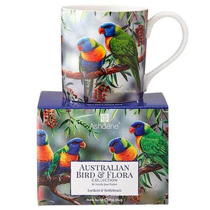 Ashdene - Australian Bird & Flora - Lorikeet & Bottlebrush Mug