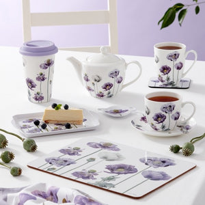 Ashdene - Purple Poppies AWM - Teapot - Red Sparrow Tea Company