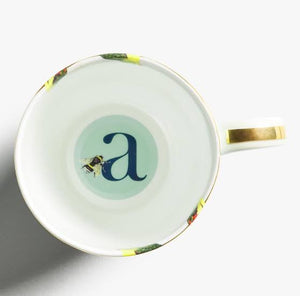 Yvonne Ellen - Alphabet Mug - Y for Yellowtit - Red Sparrow Tea Company
