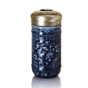 Liven Tourmaline Tumbler - Determined to Win - Sapphire Blue - Red Sparrow Tea Company