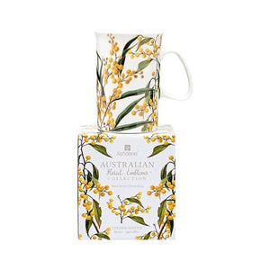 Ashdene - Australian Floral Emblems - Wattle Mug - Red Sparrow Tea Company