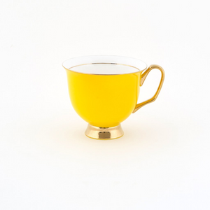 Yellow Teacup & Saucer XL - 375ml - Red Sparrow Tea Company