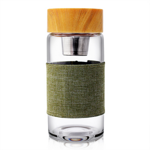 Ocha - Glass Infuser Flask - Green - Red Sparrow Tea Company