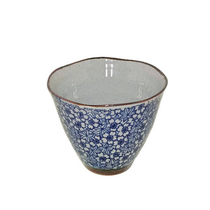 Japanese - Blue Maple Blossom Cone Cup