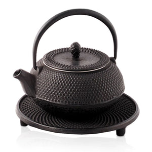 Cast Iron Teapot - Moto Black 300ml