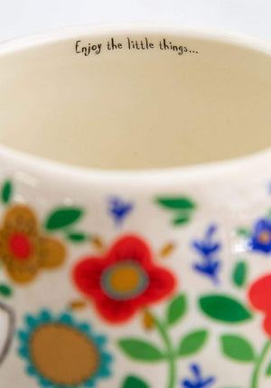Folk Mug - Floral Hedgehog Mug