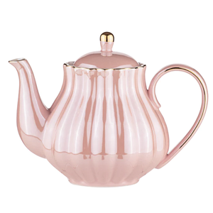 Parisienne Pearl - Marshmallow Teapot & 2 Teacup Set 950ml