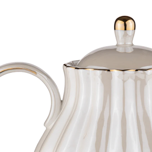 Parisienne Pearl - White Teapot 950ml