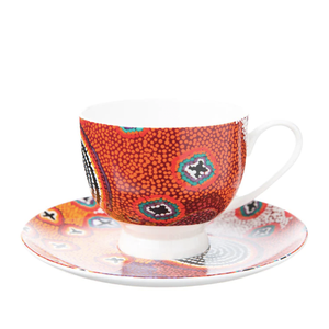 Indigenous Australian Art - Ruth Stewart - Tea Cup & Saucer