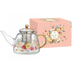 Ashdene - Springtime Soiree - Glass Teapot 1.3L