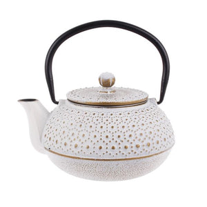 Cast Iron Teapot - Beaded - 600ml - Red Sparrow Tea Company