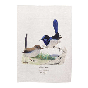Tea towel - Australian Birds - Blue Wren